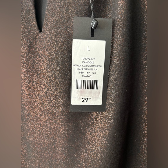 Dynamite Shimmer Chiffon Tank Top - Picture 5 of 5